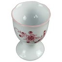 [458139637] Eierbecher Tirschenreuth Unbekannte Formen Blumenmuster mit rosa Rand gebraucht - gut Bild 2