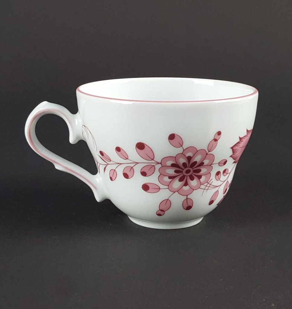 [458139638] Kaffeetasse Tirschenreuth Unbekannte Formen Blumenmuster mit rosa Rand gebraucht - gut Bild 3