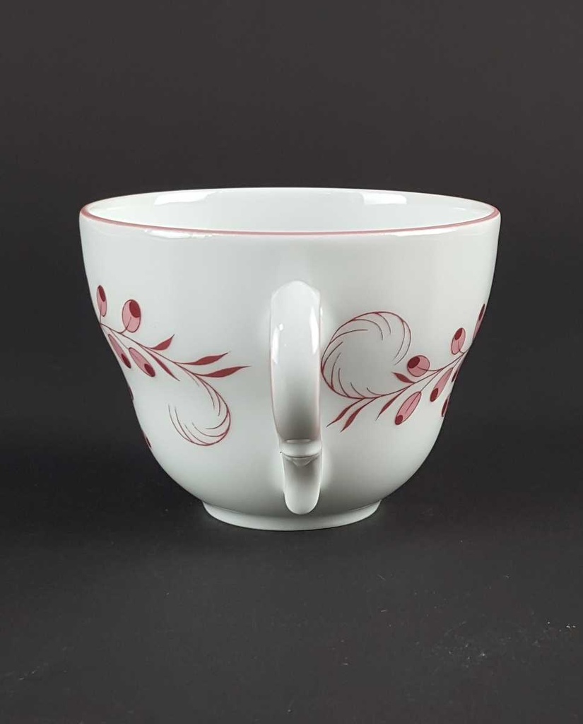 [458139638] Kaffeetasse Tirschenreuth Unbekannte Formen Blumenmuster mit rosa Rand gebraucht - gut Bild 4