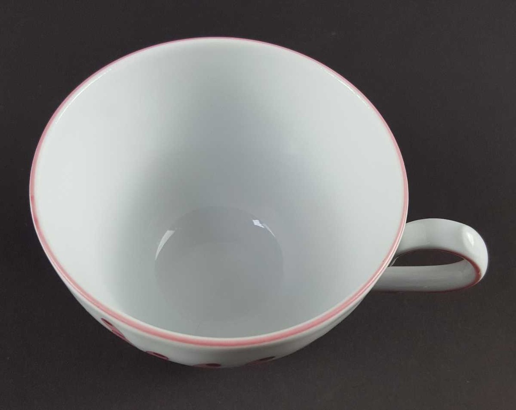 [458139638] Kaffeetasse Tirschenreuth Unbekannte Formen Blumenmuster mit rosa Rand gebraucht - gut Bild 5