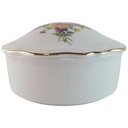 [45813964] Deckeldose Bonboniere Schmuckdose Goldrand Schirnding Bavaria bunte Blumen gebraucht - akzeptabel Bild 2