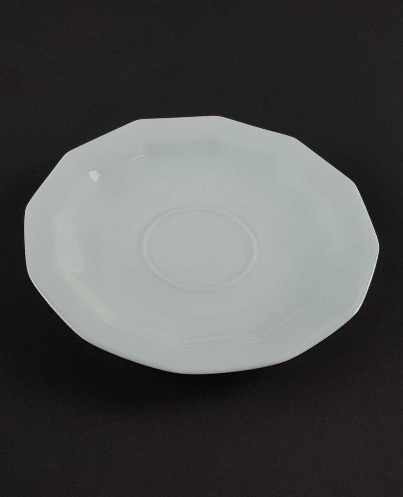 [458139655] Untertasse für Kaffee 14,3 cm Tirschenreuth Facette Weiß gebraucht - gut Bild 3