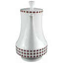 [458139665] Kaffeekanne 1,4 L Winterling Kirchenlamitz Karo rot schwarz gebraucht - gut Bild 2