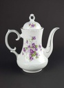 [458139667] Kaffeekanne 1,4 L Schumann Arzberg Veilchen lila Platinrand gebraucht - gut Bild 3