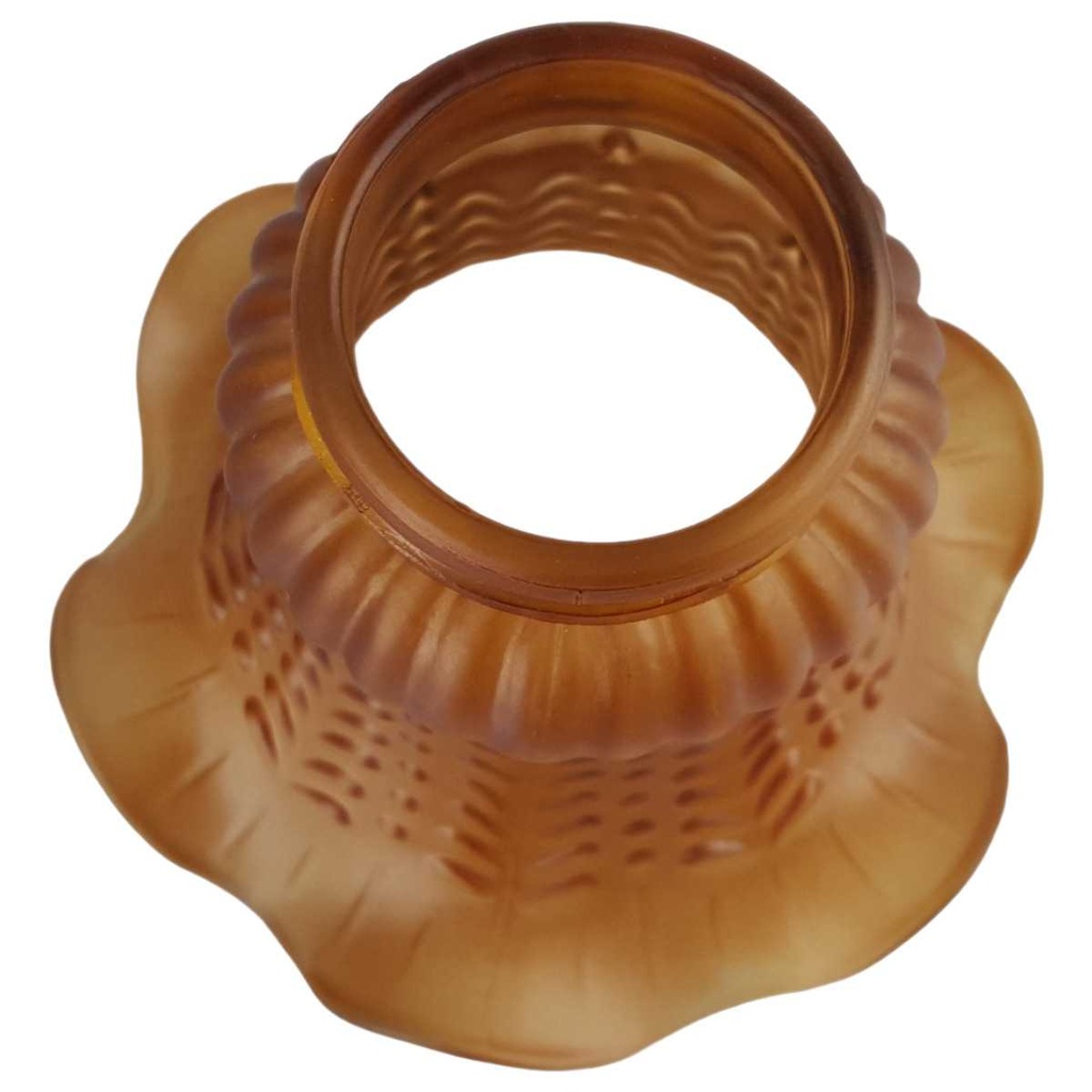 [458139669] Lampenschirm Ersatzglas Ersatzschirm Glasschirm Braun Bild 2