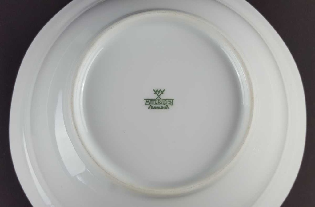 [458139678] Schüssel 21,2 cm Mitterteich Blumen Bavaria gebraucht - gut Bild 4