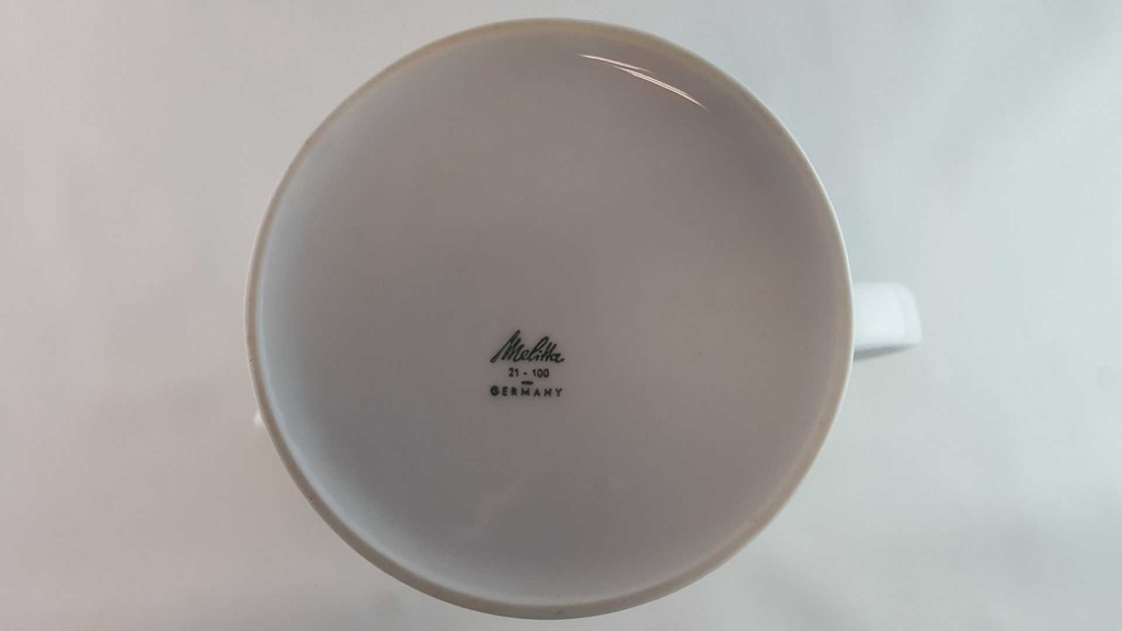 [45813968] Kaffeekanne 1 L Melitta Paris Form 21 blaue Streifen gebraucht - gut Bild 7
