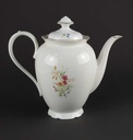 [458139680] Teekanne Goldrand 1,4 L Schirnding Bavaria Blumendekor Blumen gebraucht - gut Bild 3
