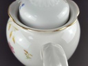 [458139680] Teekanne Goldrand 1,4 L Schirnding Bavaria Blumendekor Blumen gebraucht - gut Bild 5