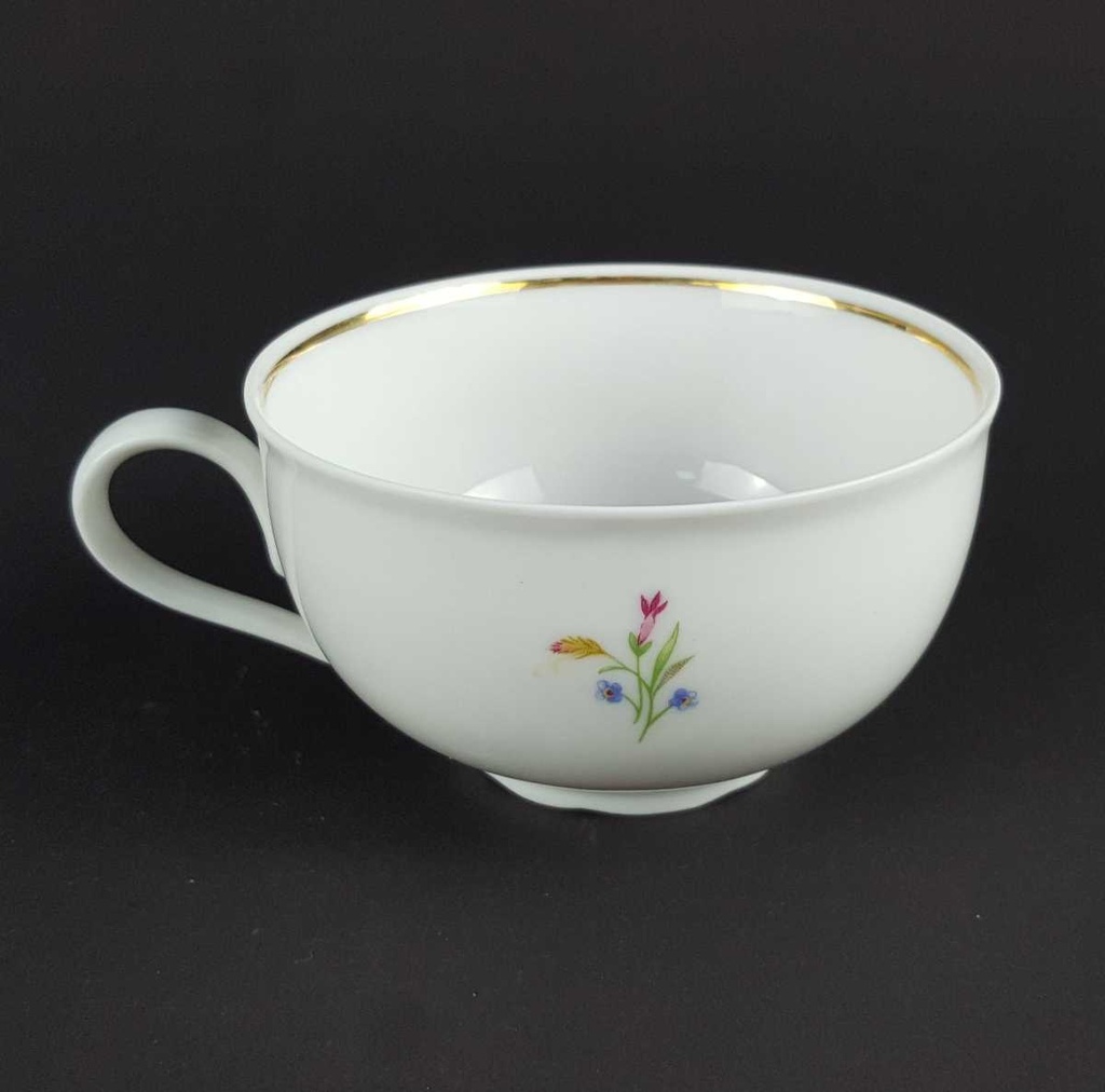 [458139683] Teetasse Tasse Goldrand Schirnding Bavaria Blumendekor Blumen gebraucht - gut Bild 4
