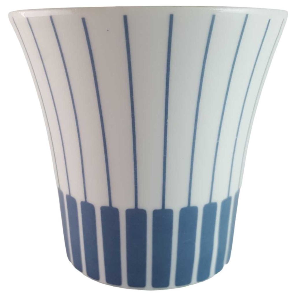 [45813969] Kaffeetasse Tasse Melitta Paris Form 21 blaue Streifen gebraucht - gut Bild 2