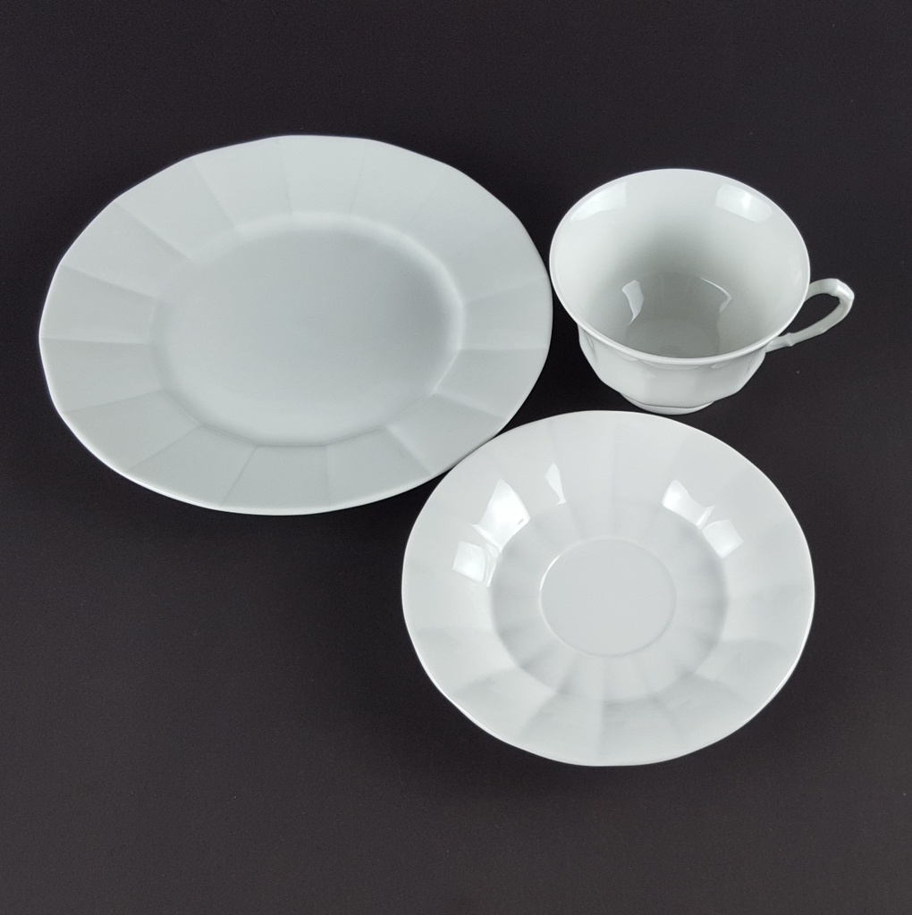 [458139699] Gedeck Kaffeegedeck 3tlg Fürstenberg Weiß gebraucht - gut Bild 3