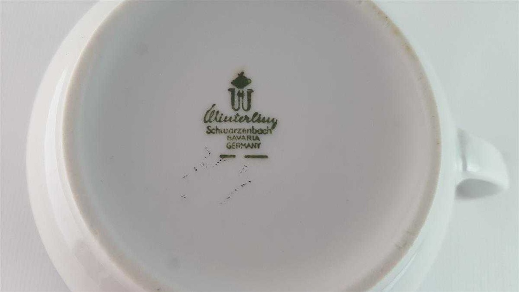 [45813970] Teetasse Tasse Winterling Schwarzenbach Indisch Blau Strohblume gebraucht - gut Bild 6