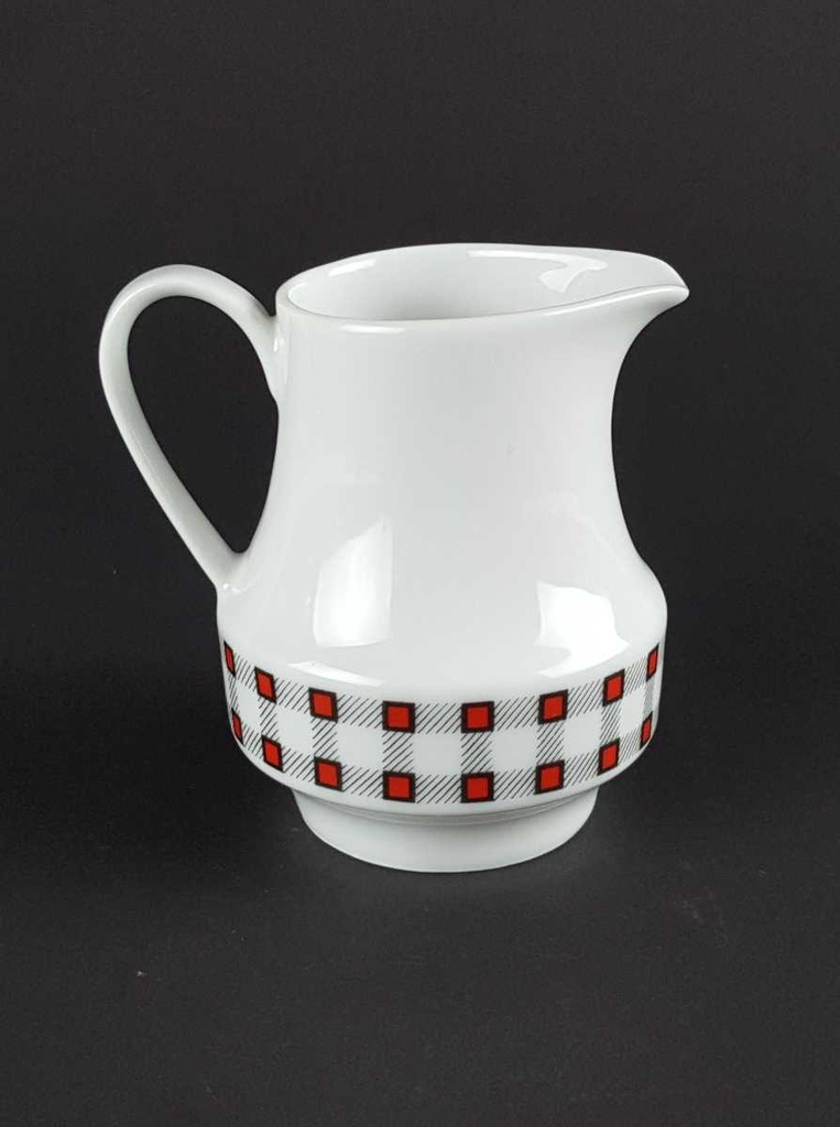 [458139701] Milchkännchen Winterling Kirchenlamitz Karo rot schwarz gebraucht - sehr gut Bild 3