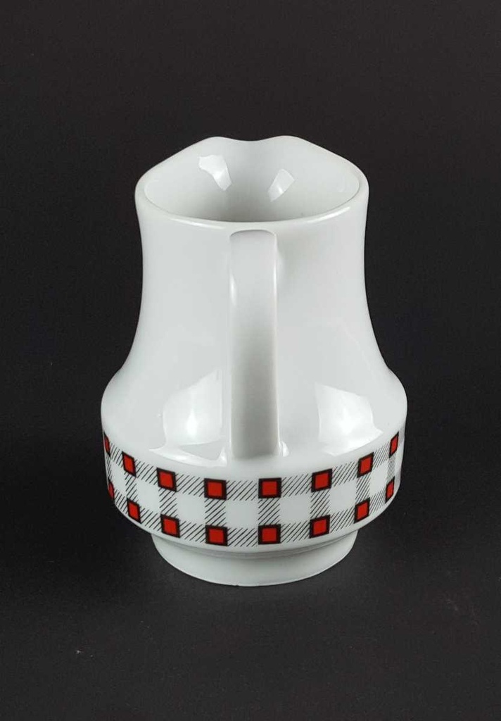 [458139701] Milchkännchen Winterling Kirchenlamitz Karo rot schwarz gebraucht - sehr gut Bild 4