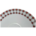 [458139703] Untertasse für Kaffee 14,3 cm Winterling Kirchenlamitz Karo rot schwarz gebraucht - gut Bild 2