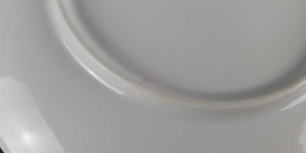 [458139704] Kuchenteller Dessertteller 19,7 cm Winterling Kirchenlamitz Karo rot schwarz gebraucht - gut Bild 4