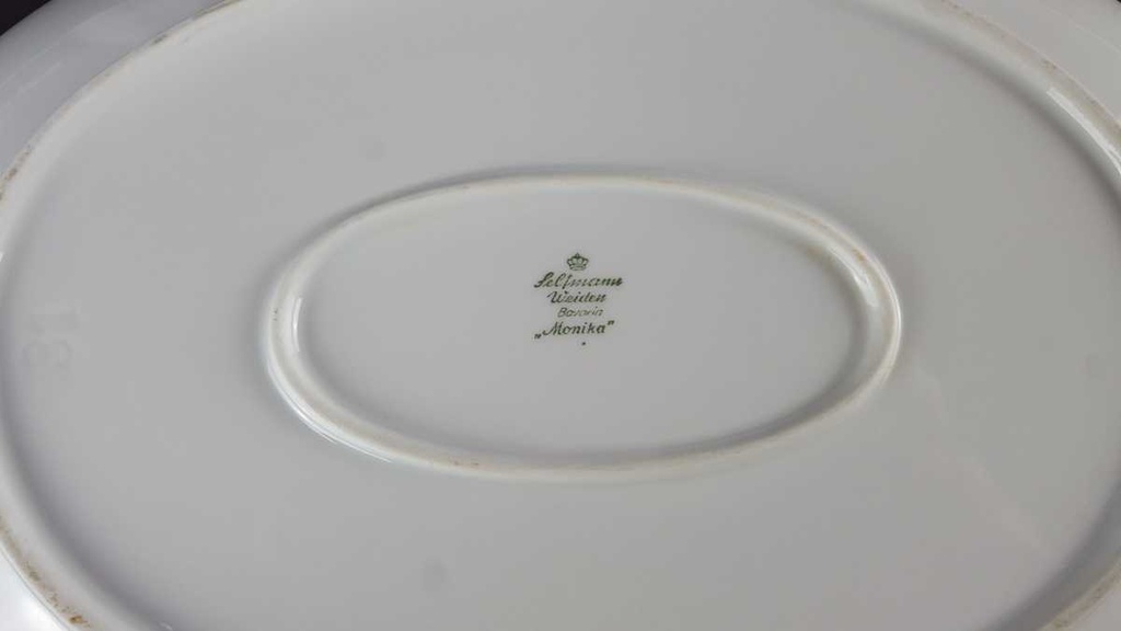 [458139711] Fleischplatte 31,2x21,2 cm Seltmann Weiden Monika Weiß gebraucht - gut Bild 4