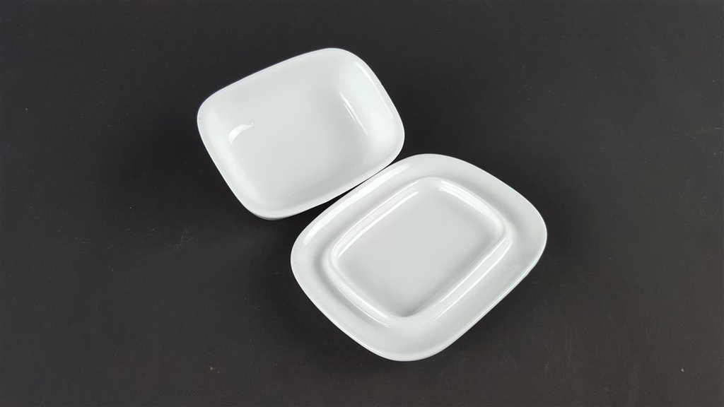 [458139714] Maxwell & Williams Mini kleine Butterdose Butterglocke weiß Porzellan 10x8 cm Bild 3