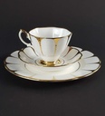[458139717] Sammeltasse Sammelgedeck Golddekor 3tlg Royal Vale Weiß mit Goldrand Bone China gebraucht - gut Bild 4