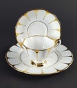 [458139717] Sammeltasse Sammelgedeck Golddekor 3tlg Royal Vale Weiß mit Goldrand Bone China gebraucht - gut Bild 6