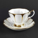 [458139717] Sammeltasse Sammelgedeck Golddekor 3tlg Royal Vale Weiß mit Goldrand Bone China gebraucht - gut Bild 7