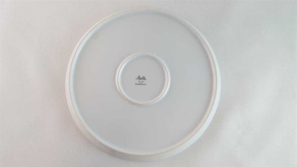 [45813972] Kuchenteller 18,7 cm Melitta Paris Form 21 blaue Streifen gebraucht - akzeptabel Bild 4
