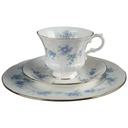 [458139730] Sammeltasse Sammelgedeck 3tlg Royal Standard Blaue Blumenranke Bone China gebraucht - gut Bild 2