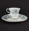 [458139730] Sammeltasse Sammelgedeck 3tlg Royal Standard Blaue Blumenranke Bone China gebraucht - gut Bild 4