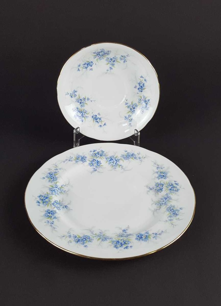 [458139730] Sammeltasse Sammelgedeck 3tlg Royal Standard Blaue Blumenranke Bone China gebraucht - gut Bild 5