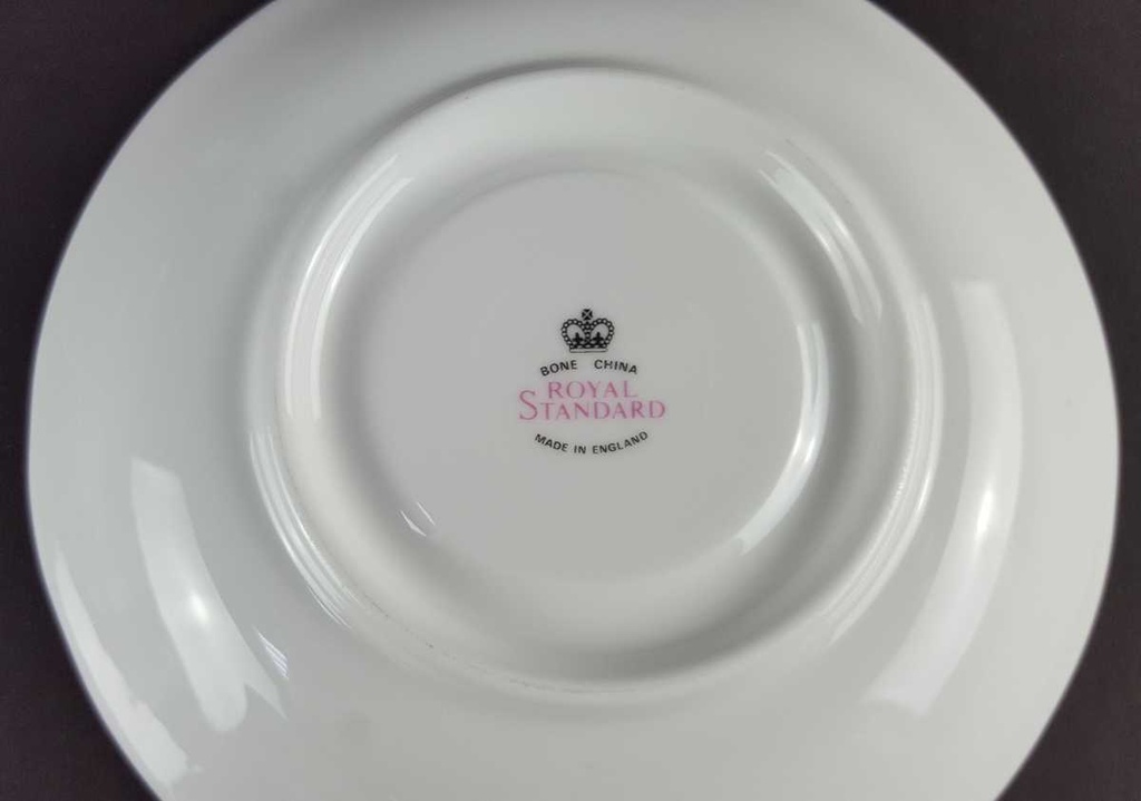 [458139730] Sammeltasse Sammelgedeck 3tlg Royal Standard Blaue Blumenranke Bone China gebraucht - gut Bild 8