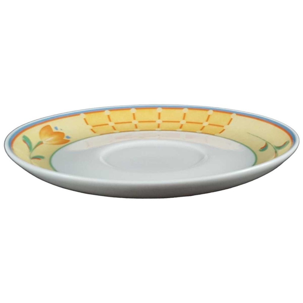 [458139736] Untertasse für Tee 13,7 cm Winterling Blumen gebraucht - gut Bild 2