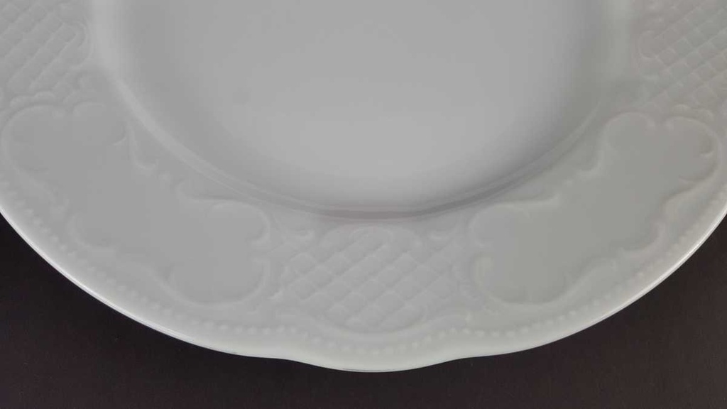 [458139759] Speiseteller Essteller Teller 27,2 cm Seltmann Weiden Salzburg Weiß gebraucht - gut Bild 4