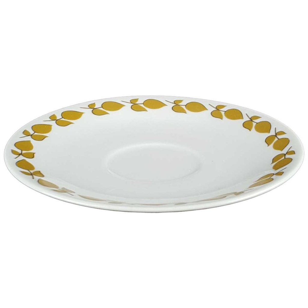 [458139763] Untertasse für Kaffee 14 cm Mitterteich Form 860 Blumendekor Blumen gebraucht - gut Bild 2