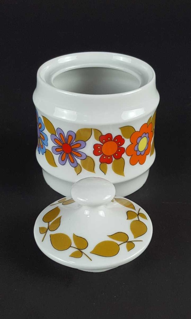 [458139764] Zuckerdose Mitterteich Form 860 Blumendekor Blätter Blumen gebraucht - sehr gut Bild 4