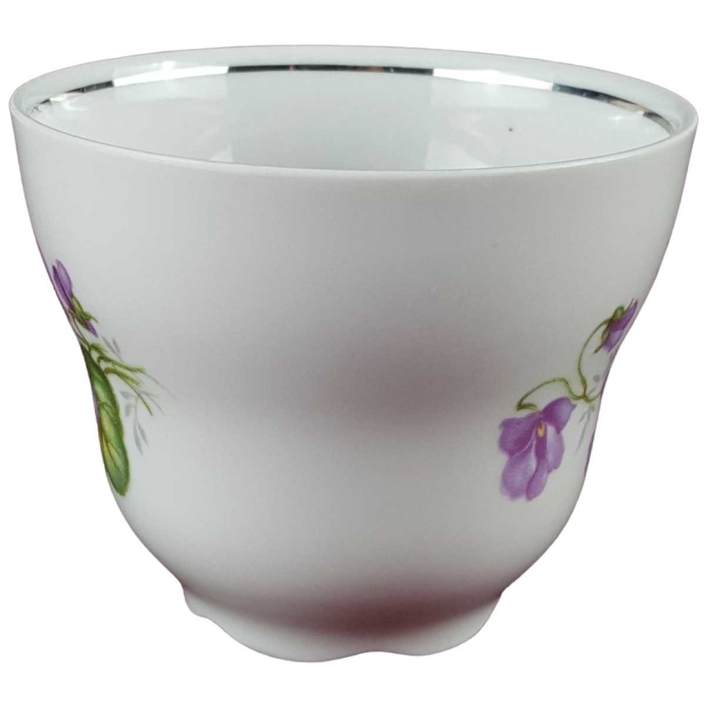 [458139833] Kaffeetasse Schumann Arzberg Veilchen lila Platinrand gebraucht - sehr gut Bild 2