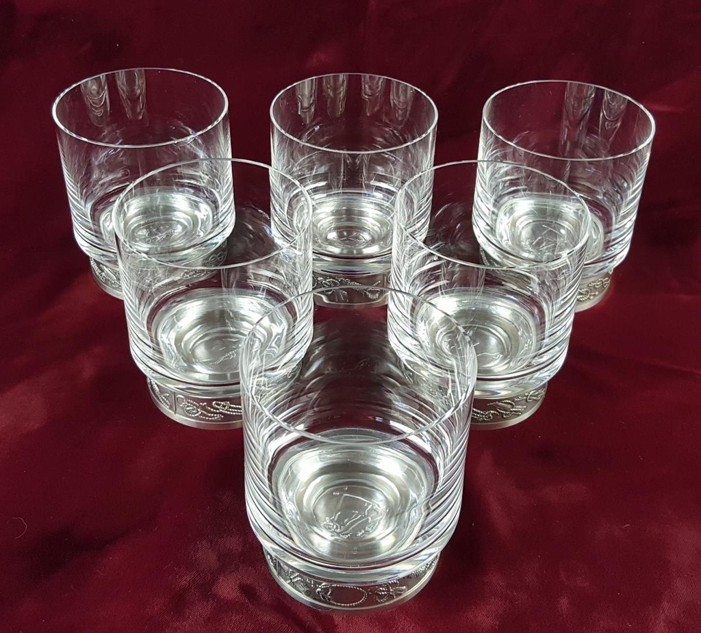 [2119069] 6er Set Röders Gläser Whiskeygläser Trinkgläser Zinn H 10 cm Bild 2