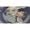 [458139844] Wandteller Porzellan Griechenland Pfau Blumen 24 K Gold D 26 cm Bild 3