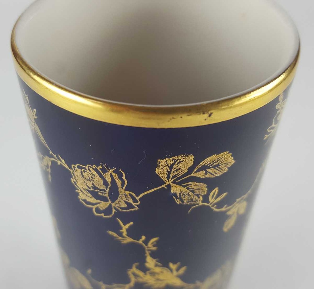 [458139851] Tischvase Vase 15 cm Lindner Porzellan Rosengold Bavaria gebraucht - gut Bild 3