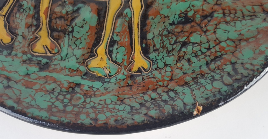 [2119071] Wandteller 23,5 cm Artisanal Keramik gebraucht - akzeptabel Bild 2