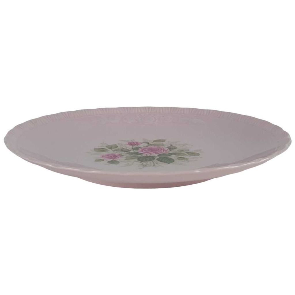 [458139862] Kuchenteller Dessertteller 19,3 cm Hutschenreuther Porcelaine Rosé gebraucht - gut Bild 2