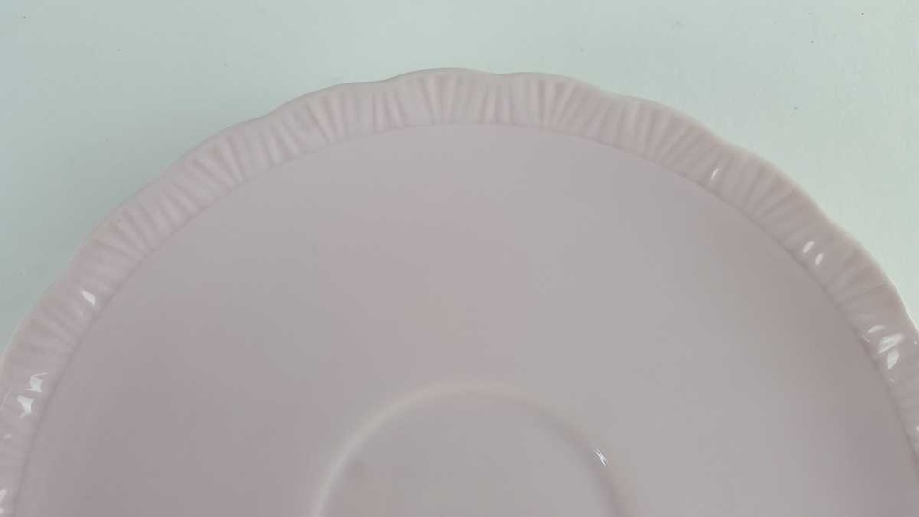 [458139863] Untertasse für Kaffee 14,3 cm Hutschenreuther Porcelaine Rosé gebraucht - gut Bild 3