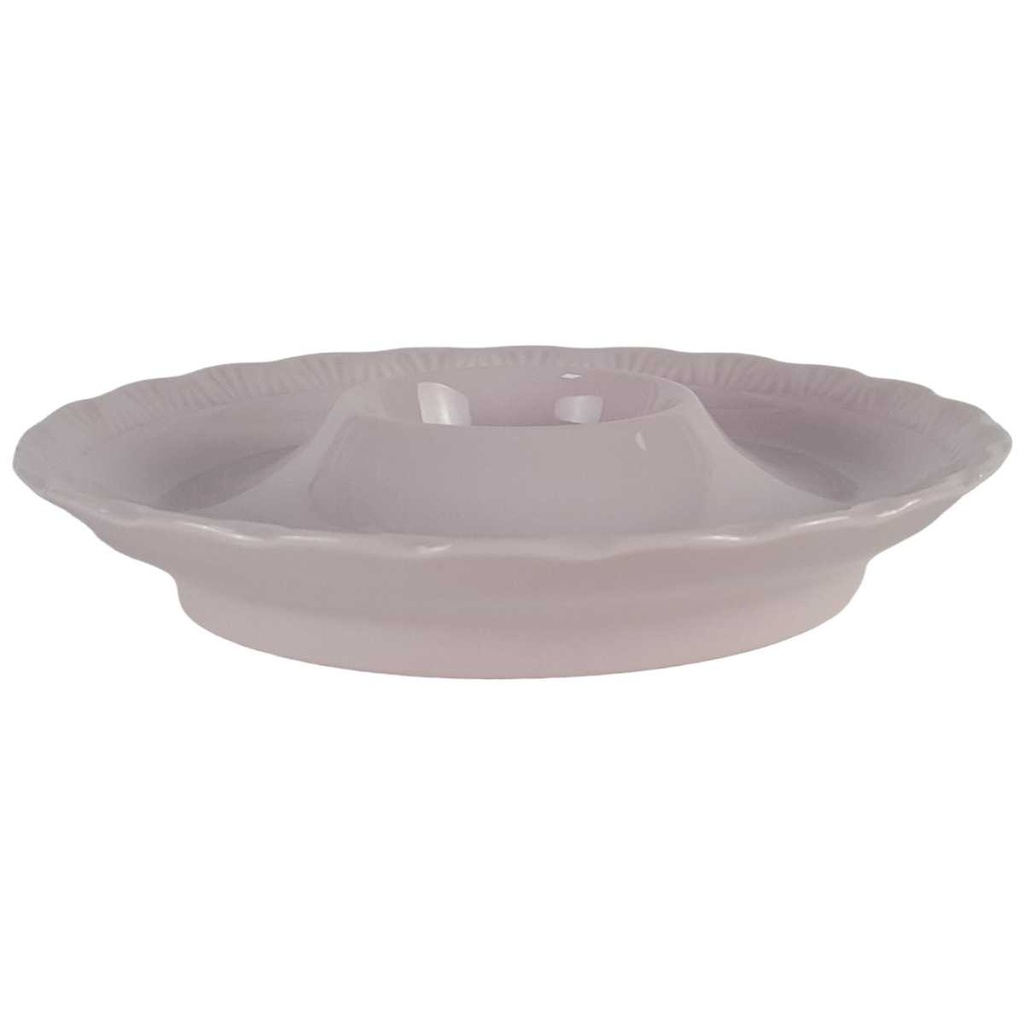 [458139865] Eierbecher mit Schalenablage Eisbecher Hutschenreuther Porcelaine Rosé gebraucht - gut Bild 2