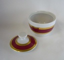 [4581399] Zuckerdose Goldrand Mitterteich Form 870 Rot gebraucht - sehr gut Bild 4