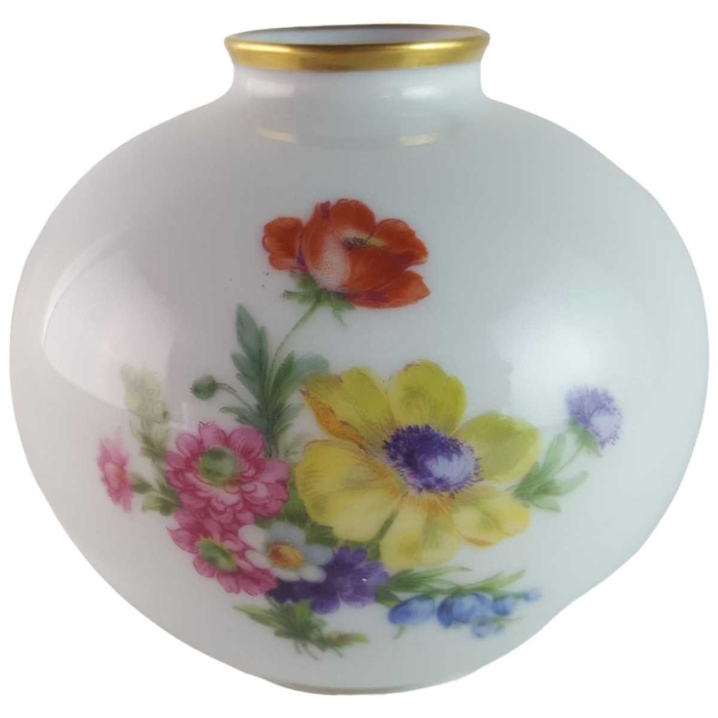 [45813992] Vase 8,2 cm Lindner Porzellan Senator bunte Blumen gebraucht - sehr gut Bild 2