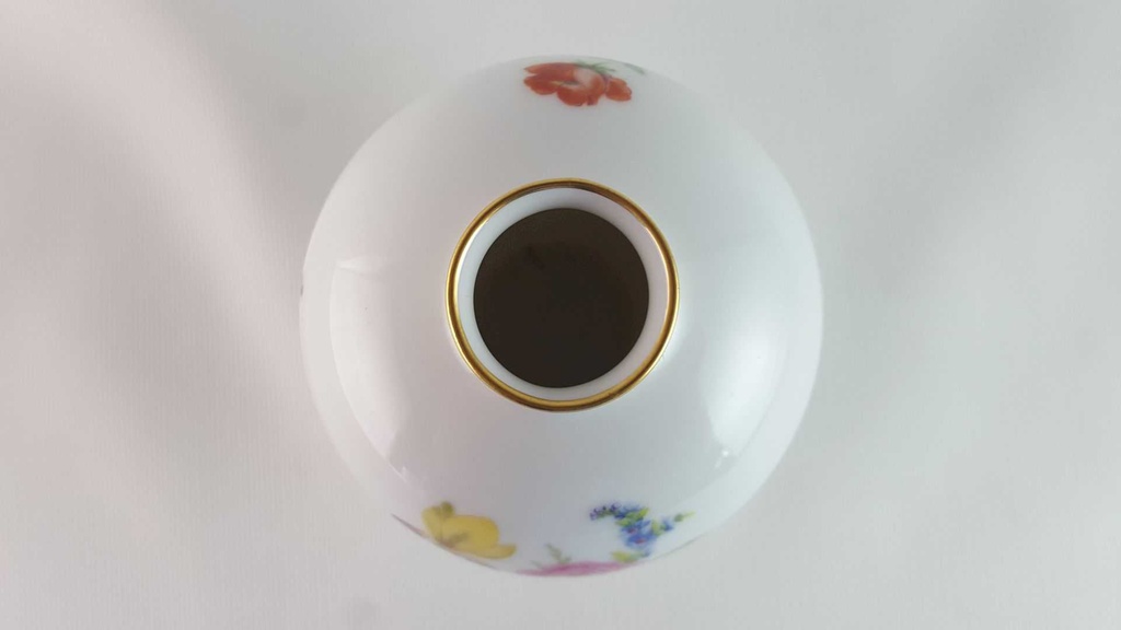 [45813992] Vase 8,2 cm Lindner Porzellan Senator bunte Blumen gebraucht - sehr gut Bild 5