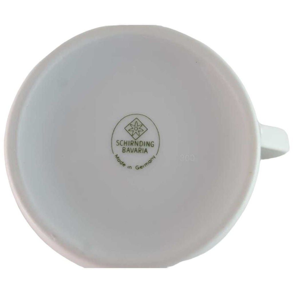 [45813993] Kaffeetasse Tasse Schirnding Bavaria Form 55 Blumendekor Blau Beige Blumen gebraucht - sehr gut Bild 2