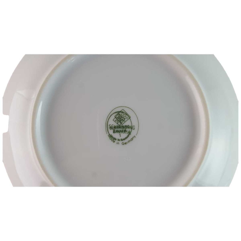[45813994] Untertasse für Kaffee 14,7 cm Schirnding Bavaria Form 55 Blumendekor Blau Beige Blumen gebraucht - akzeptabel Bild 2