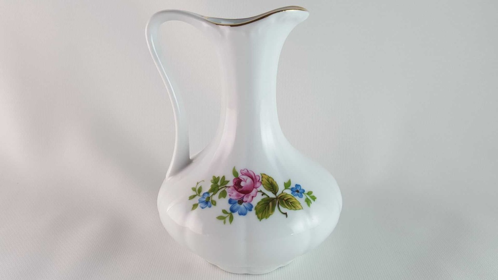 [45813997] Vase Goldrand 12,8 cm Royal KPM Bavaria Rosendekor gebraucht - sehr gut Bild 3