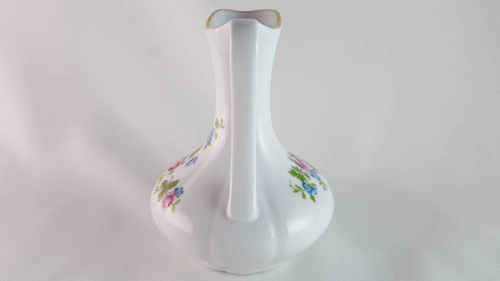 [45813997] Vase Goldrand 12,8 cm Royal KPM Bavaria Rosendekor gebraucht - sehr gut Bild 4